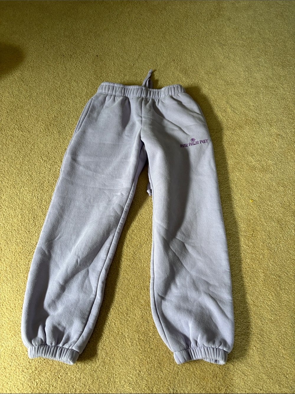 Purple Palm Pup Lavender Kids Jogger Sweatpants